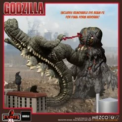 Maybang's Collectibles Mezco Toyz 5 Points XL Godzilla Vs Hedorah Godzilla & Hedorah (Final & Flying Forms) Figure Boxed Set