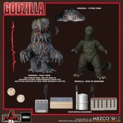 Maybang's Collectibles Mezco Toyz 5 Points XL Godzilla Vs Hedorah Godzilla & Hedorah (Final & Flying Forms) Figure Boxed Set