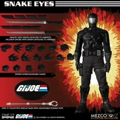 Maybang's Collectibles Mezco Toyz One12 Collective G.I. Joe Snake Eyes Deluxe Edition 1/12 Scale Collectible Figure