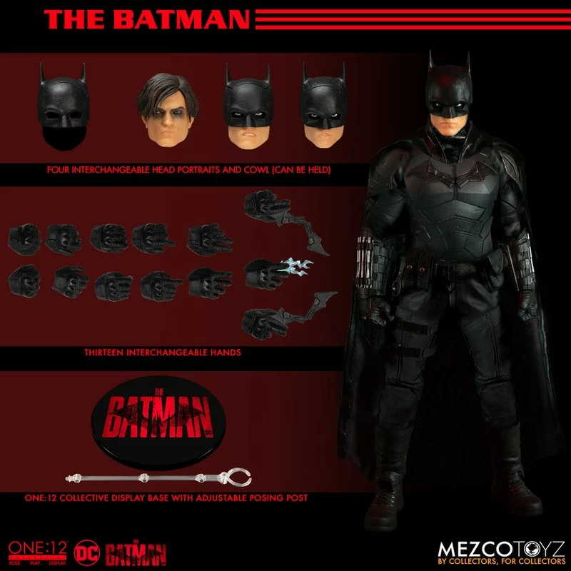 Maybang's Collectibles Mezco Toyz One12 Collective The Batman: Batman 1/12 Scale Collectible Figure 15 Maybang's Collectibles Mezco Toyz One12 Collective The Batman: Batman 1/12 Scale Collectible Figure