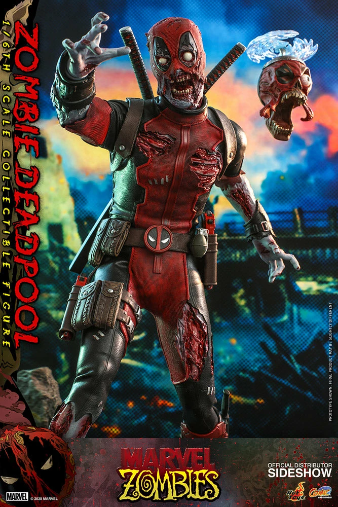 Maybang's Collectibles Hot Toys Marvel Comic Masterpiece Series Zombie Deadpool 1/6 Scale 12" Collectible Figure 5 Maybang's Collectibles Hot Toys Marvel Comic Masterpiece Series Zombie Deadpool 1/6 Scale 12" Collectible Figure