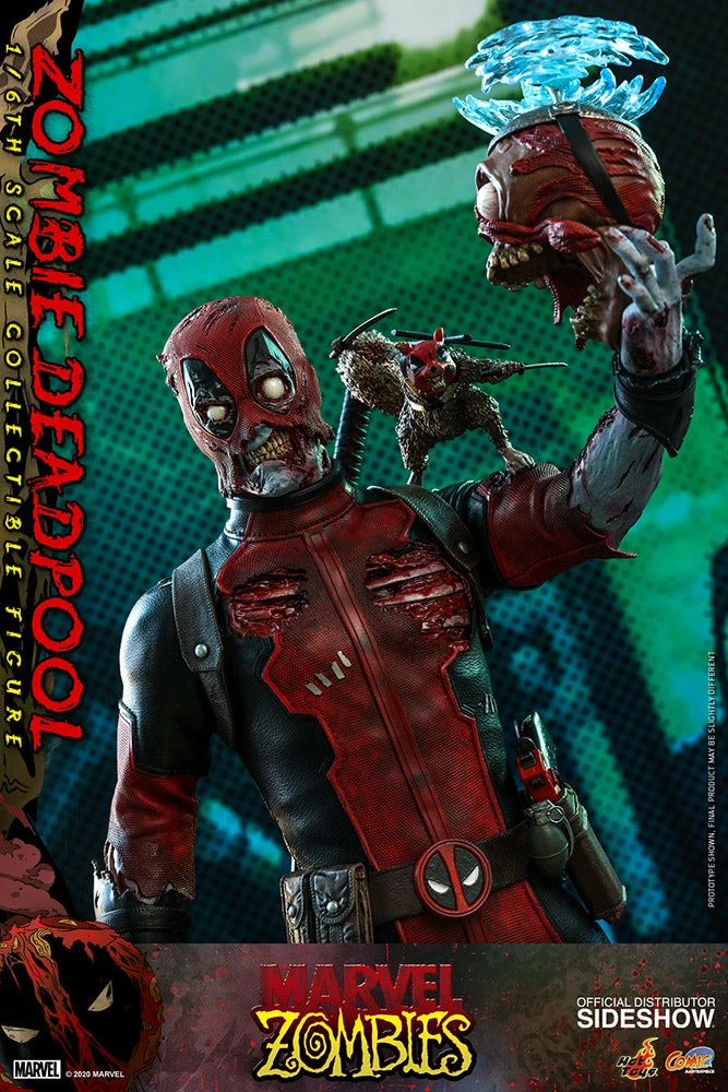Maybang's Collectibles Hot Toys Marvel Comic Masterpiece Series Zombie Deadpool 1/6 Scale 12" Collectible Figure 10 Maybang's Collectibles Hot Toys Marvel Comic Masterpiece Series Zombie Deadpool 1/6 Scale 12" Collectible Figure