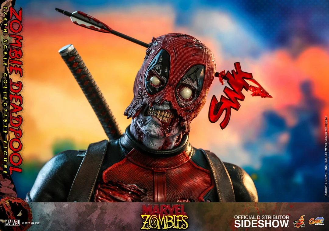 Maybang's Collectibles Hot Toys Marvel Comic Masterpiece Series Zombie Deadpool 1/6 Scale 12" Collectible Figure 14 Maybang's Collectibles Hot Toys Marvel Comic Masterpiece Series Zombie Deadpool 1/6 Scale 12" Collectible Figure