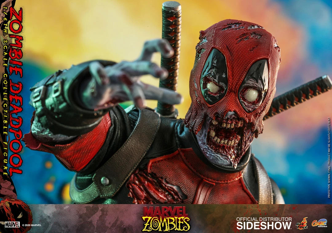 Maybang's Collectibles Hot Toys Marvel Comic Masterpiece Series Zombie Deadpool 1/6 Scale 12" Collectible Figure 16 Maybang's Collectibles Hot Toys Marvel Comic Masterpiece Series Zombie Deadpool 1/6 Scale 12" Collectible Figure