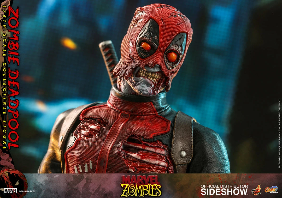 Maybang's Collectibles Hot Toys Marvel Comic Masterpiece Series Zombie Deadpool 1/6 Scale 12" Collectible Figure 17 Maybang's Collectibles Hot Toys Marvel Comic Masterpiece Series Zombie Deadpool 1/6 Scale 12" Collectible Figure