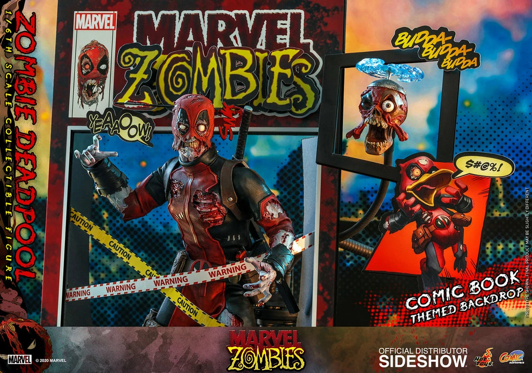 Maybang's Collectibles Hot Toys Marvel Comic Masterpiece Series Zombie Deadpool 1/6 Scale 12" Collectible Figure 21 Maybang's Collectibles Hot Toys Marvel Comic Masterpiece Series Zombie Deadpool 1/6 Scale 12" Collectible Figure